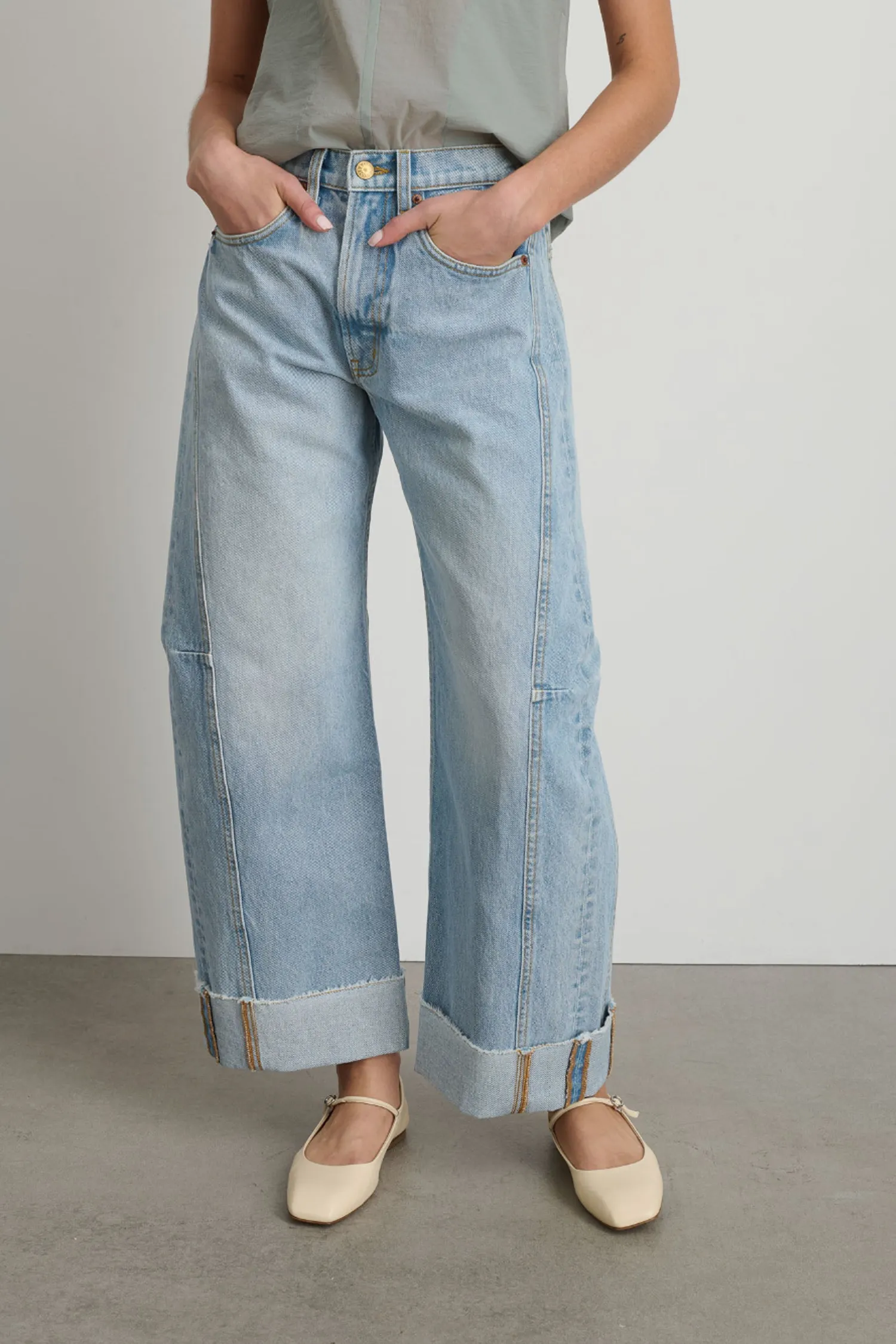 Relaxed Cuffed Lasso Jeans Jac Wash