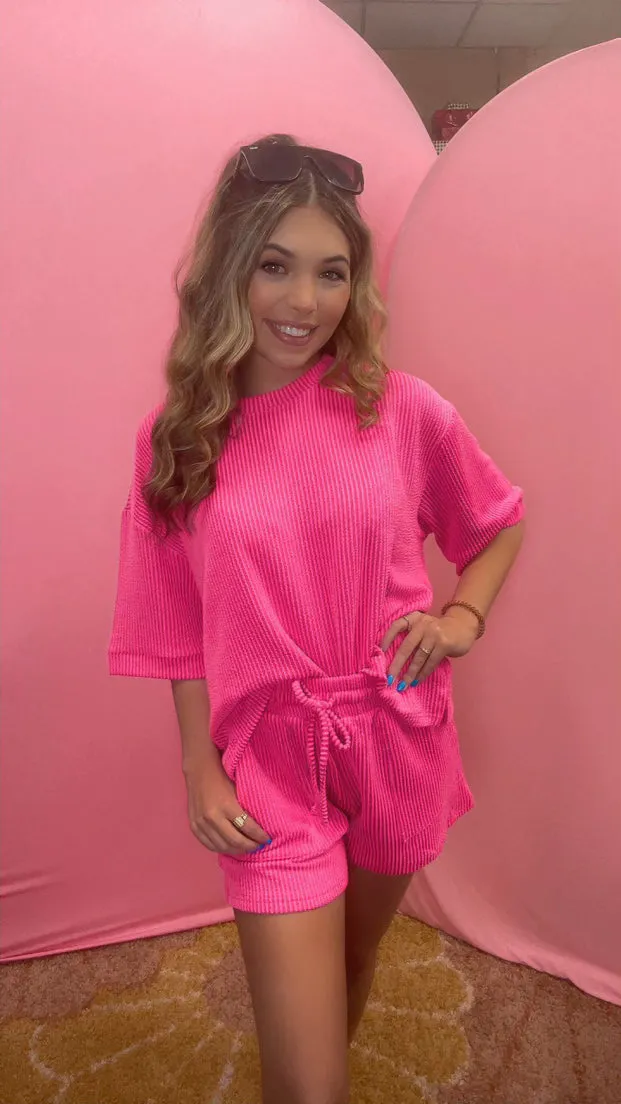 Ribbed Shorts Set