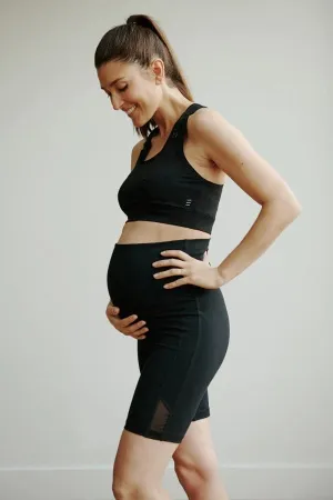Ripe Maternity Active Over Tummy Bike Short - Black