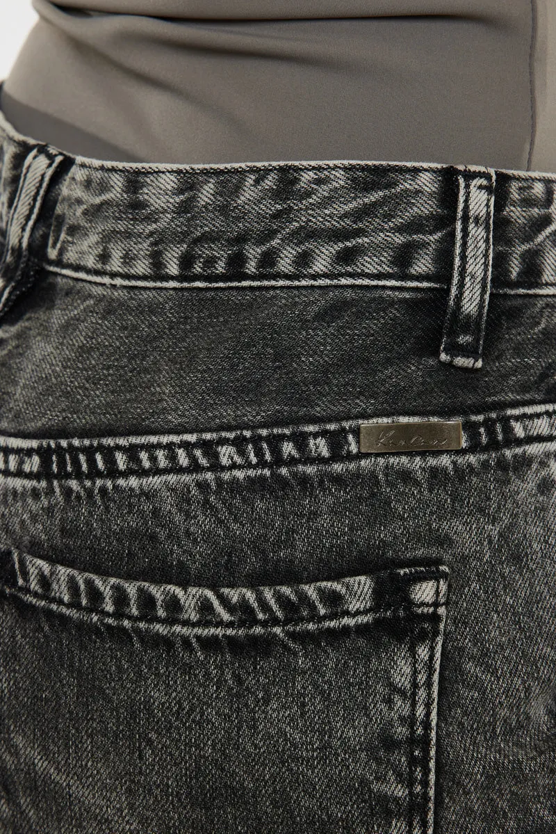 Rita High Rise Slim Straight Fit Leg Jeans