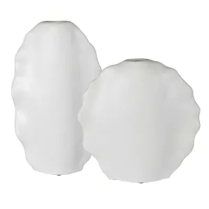 RUFFLED FEATHER VASE-SMALL