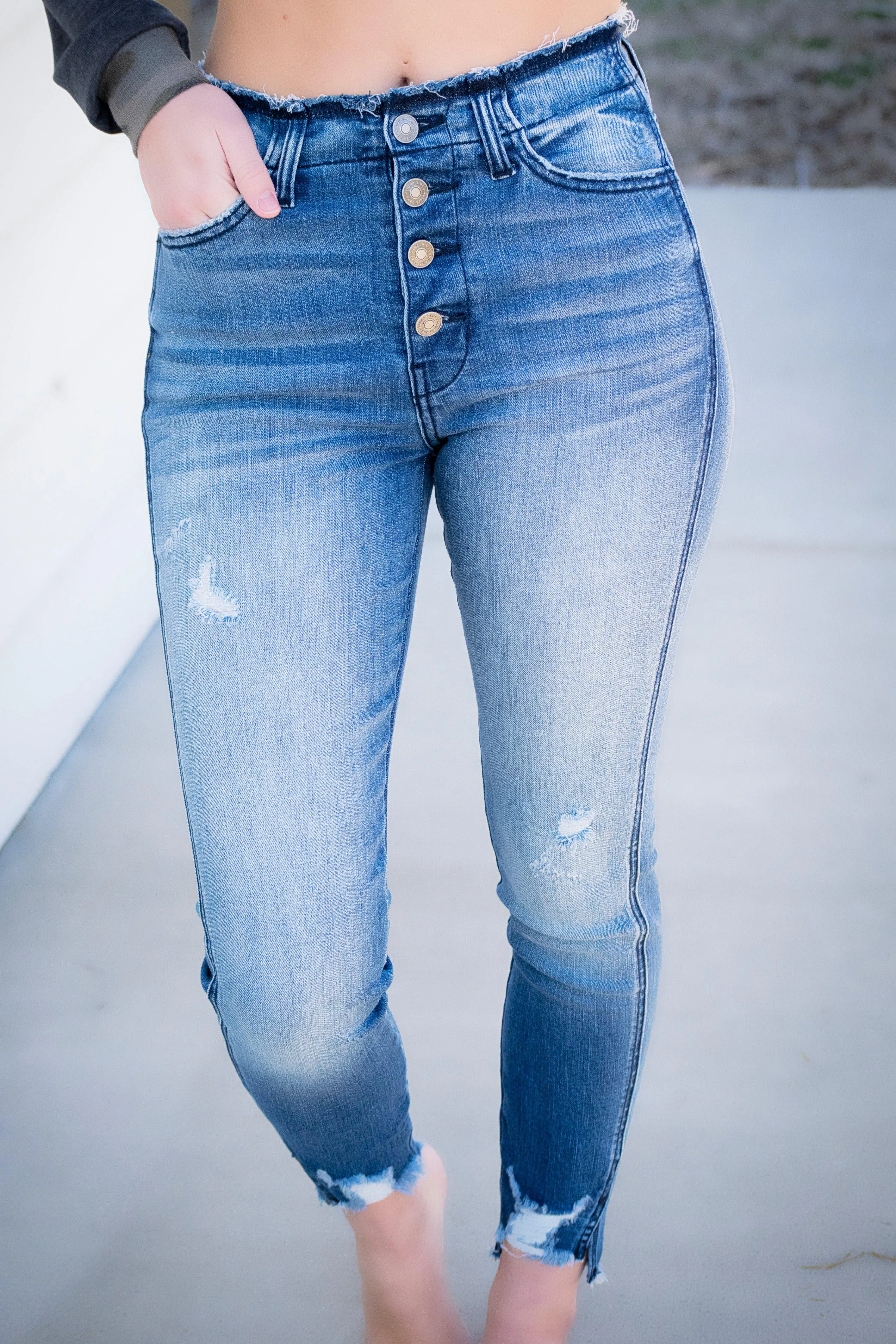 Sadie Button Fly Kancan Jeans