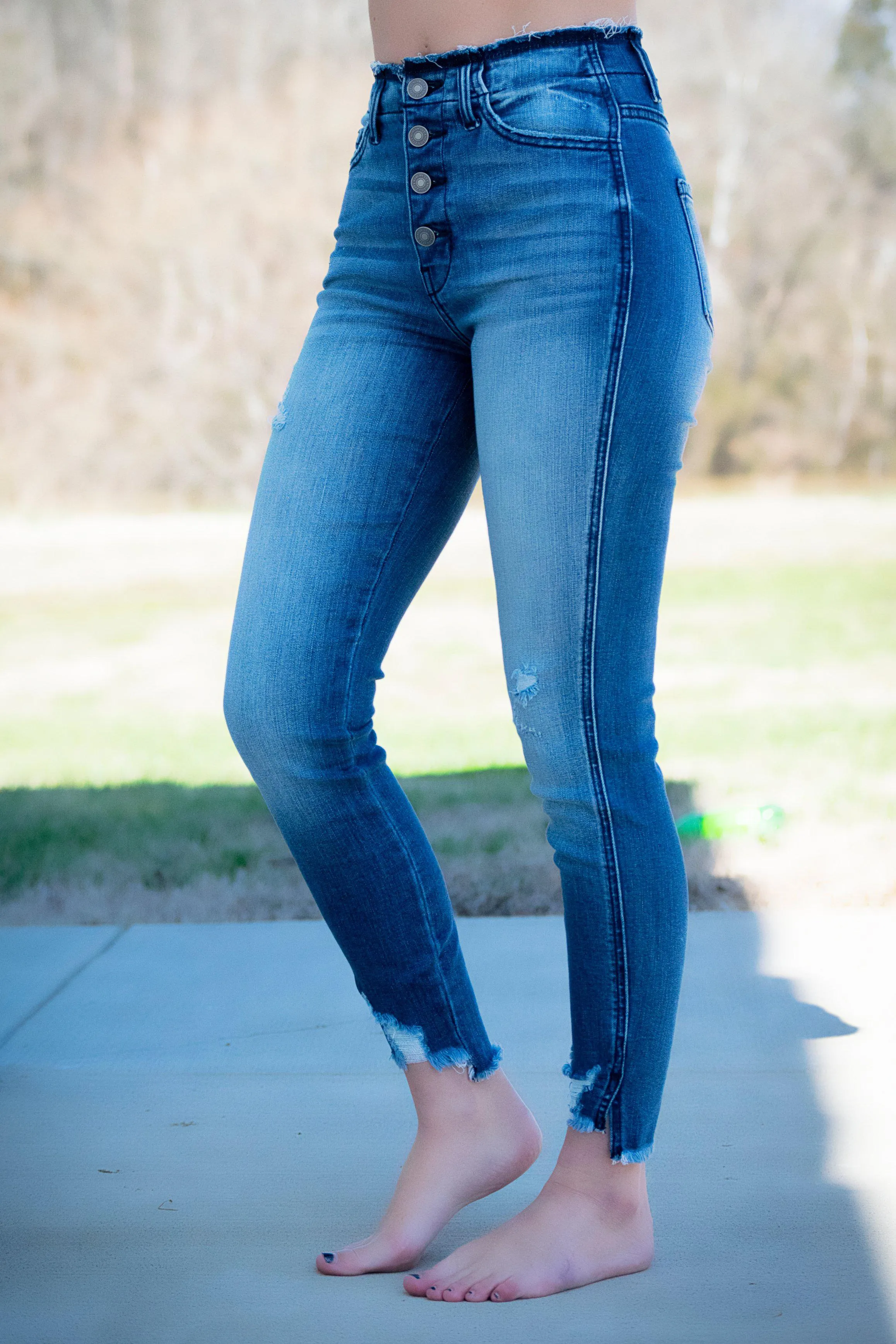 Sadie Button Fly Kancan Jeans