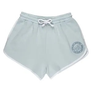 Santa Cruz Womens Shorts Check Outline Ringed Dot Short - Fresh Blue / White