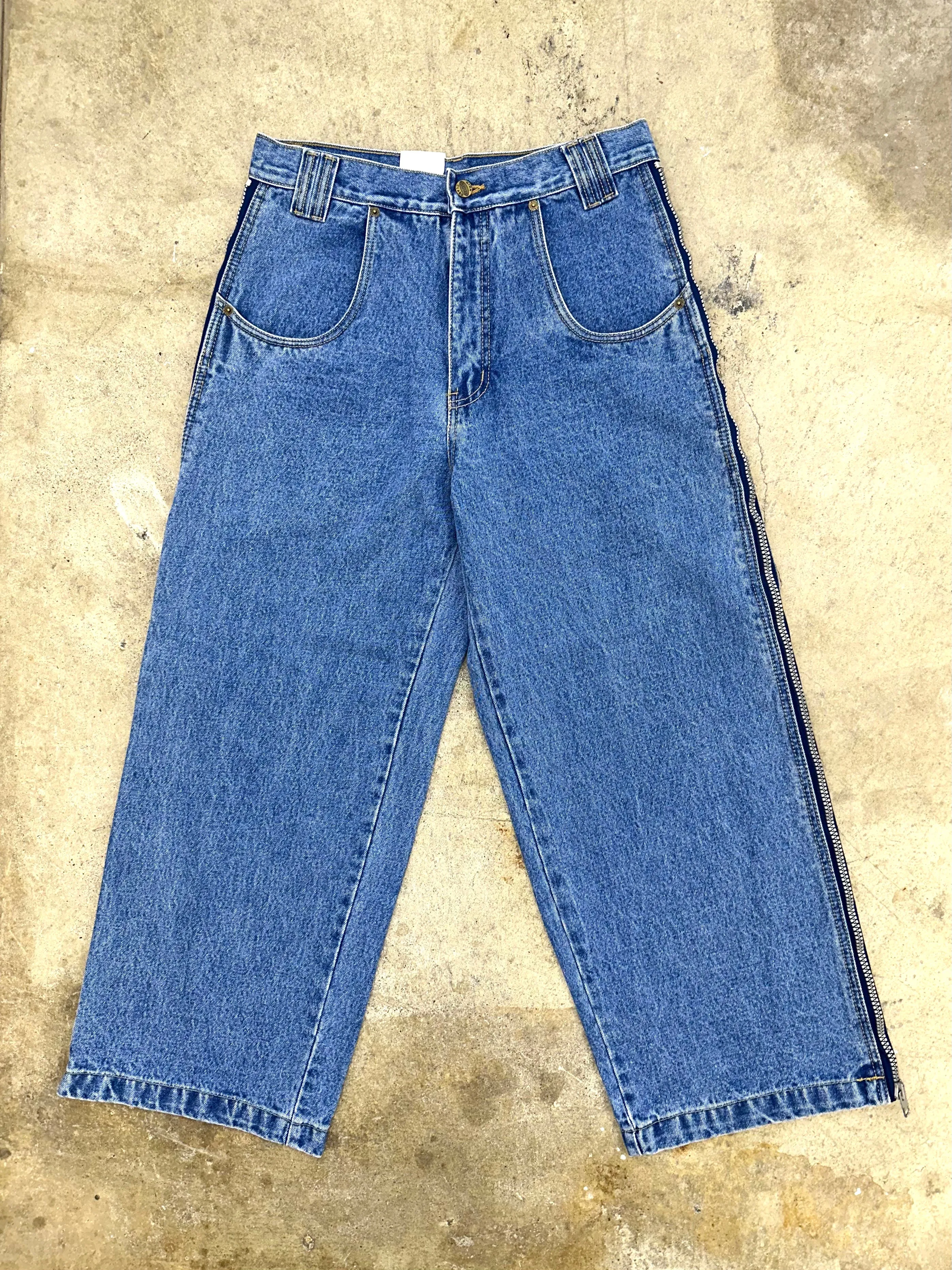Sarali Peek-A-Boo Zip Jeans