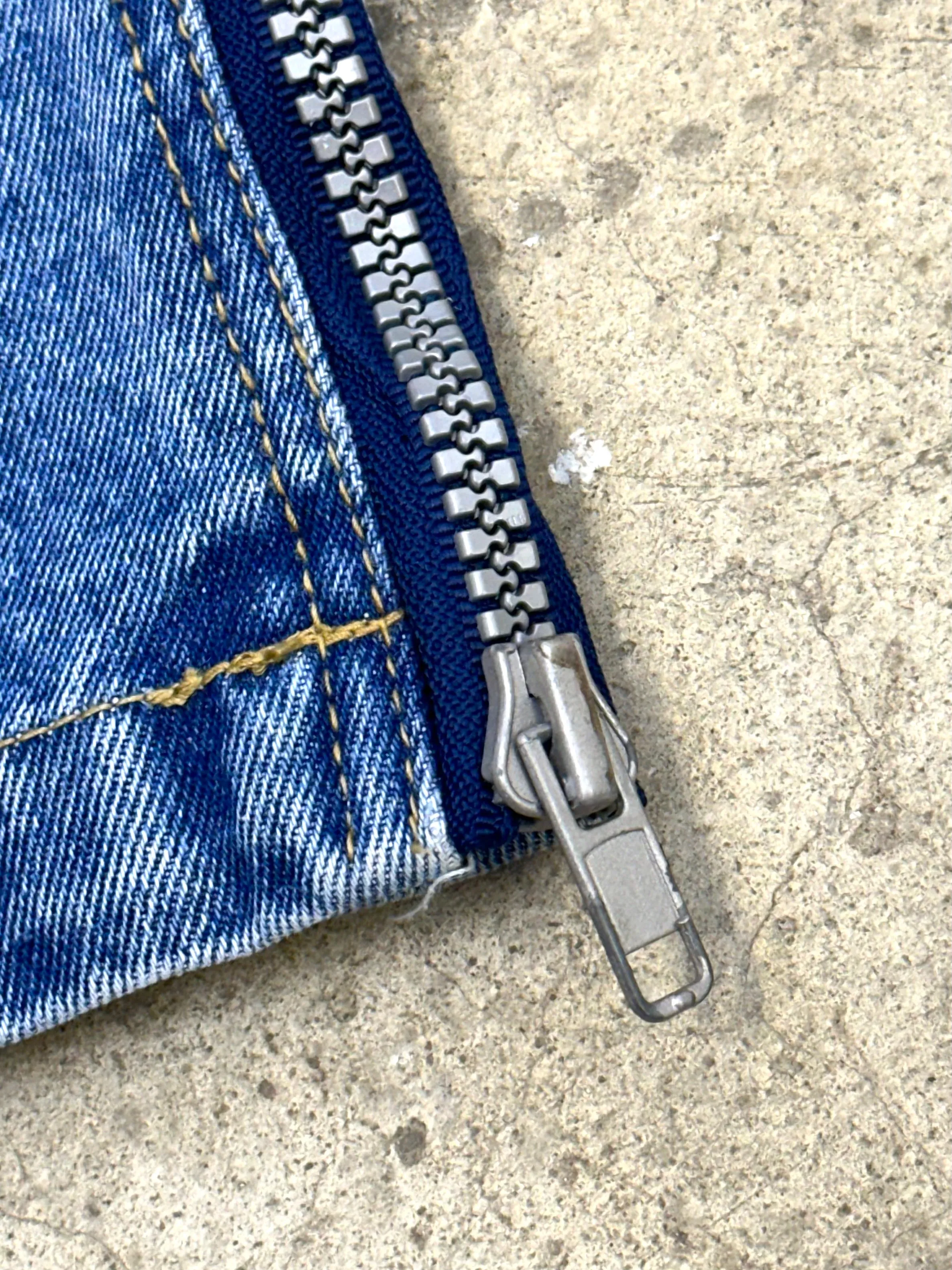 Sarali Peek-A-Boo Zip Jeans