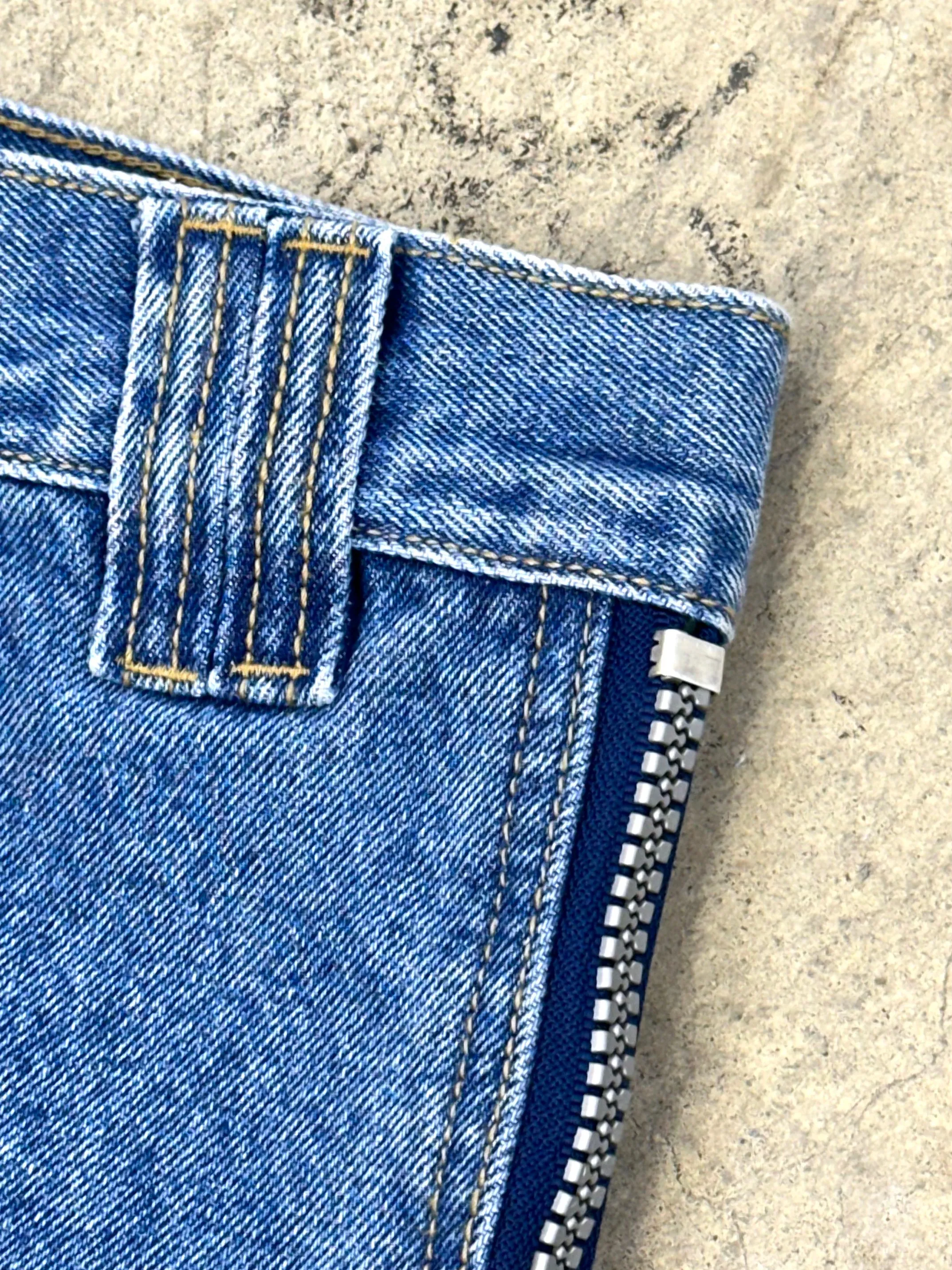 Sarali Peek-A-Boo Zip Jeans