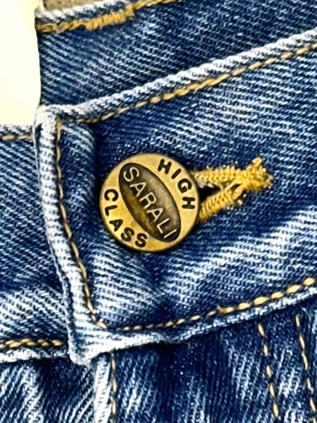 Sarali Peek-A-Boo Zip Jeans