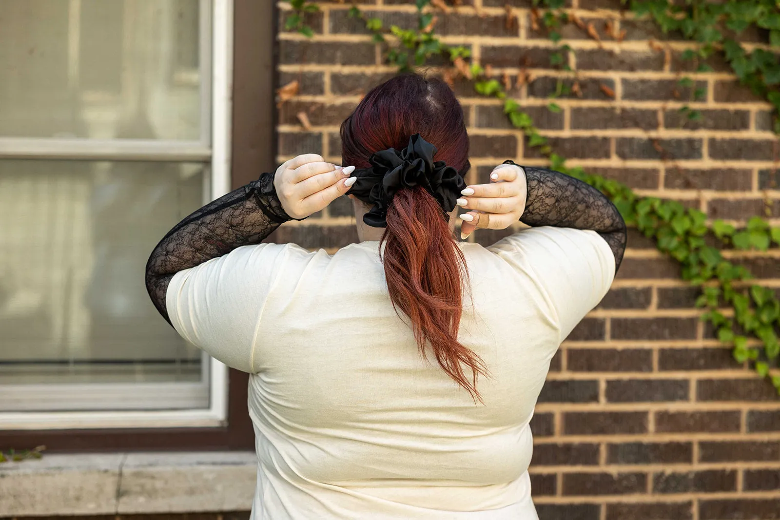 satin oversized scrunchie