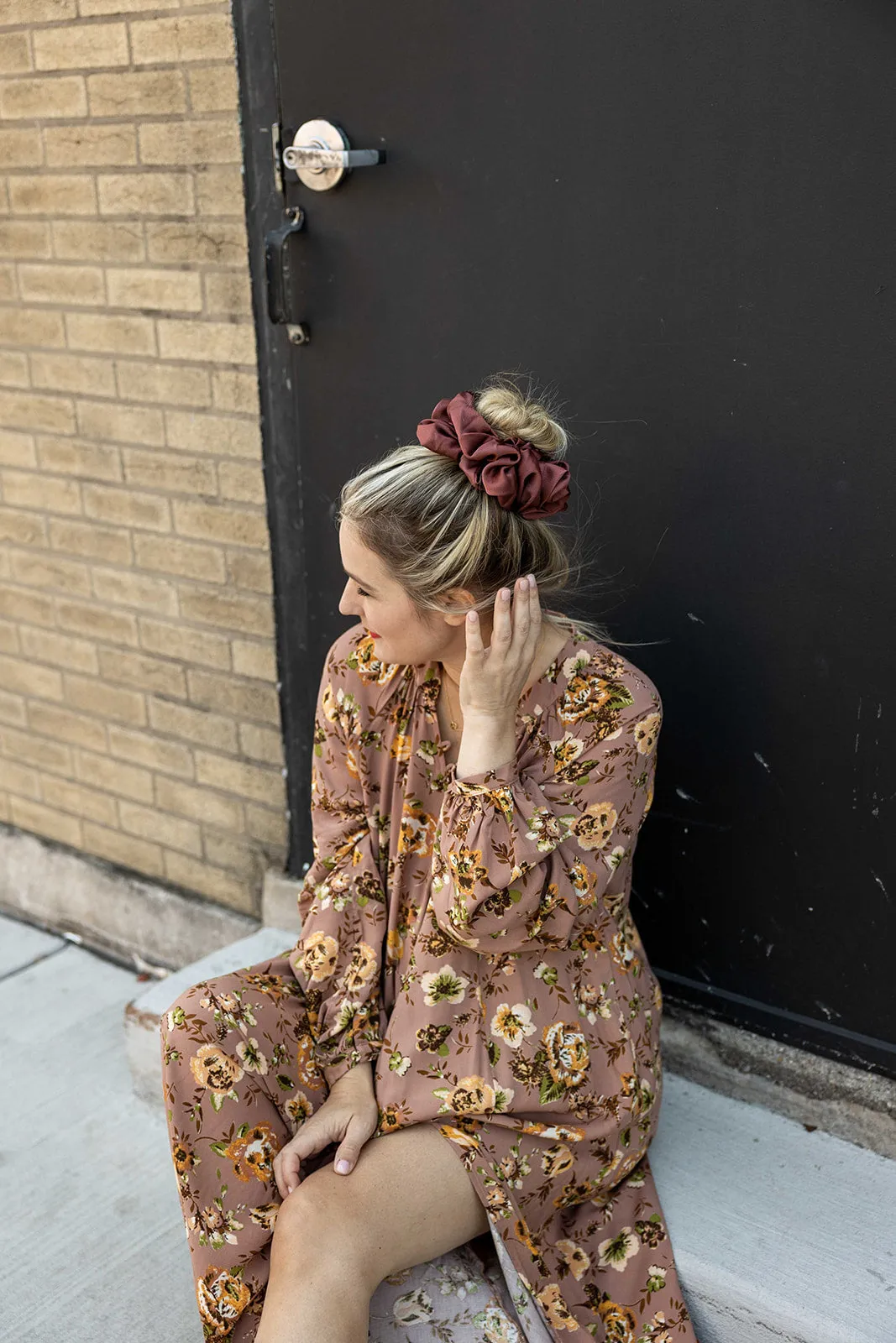 satin oversized scrunchie