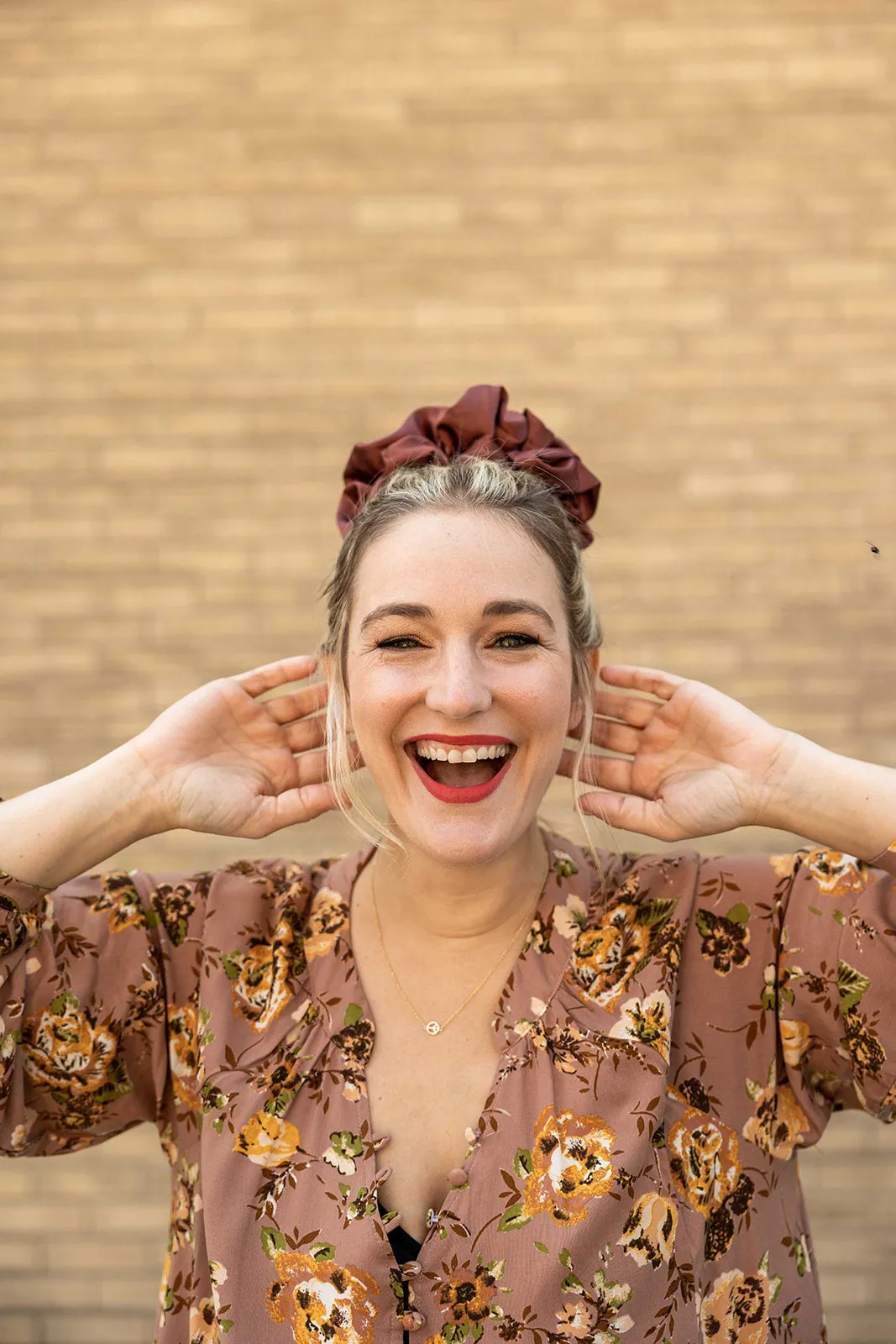 satin oversized scrunchie