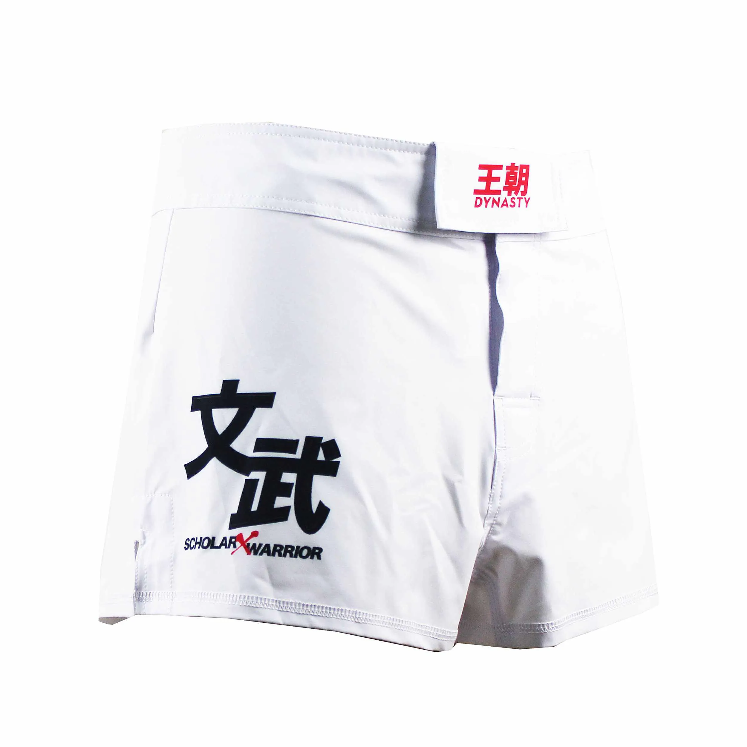 Scholar Warrior MMA Fight Shorts (White)
