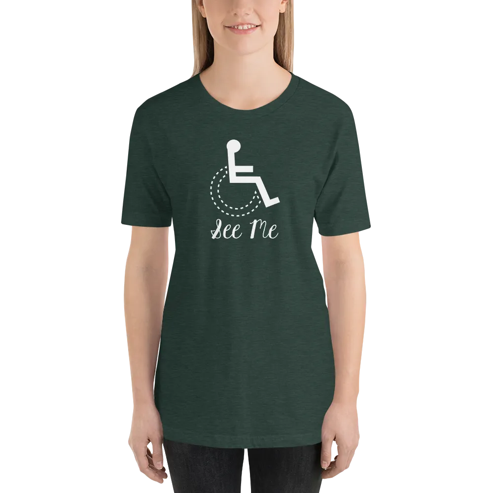 See Me (Not My Disability) Women's Dark Color Shirts