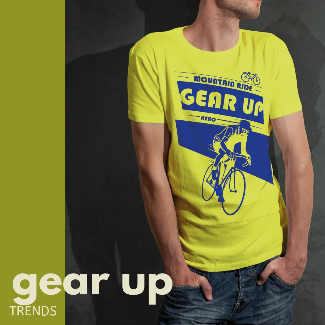 Semantic Half Sleeve Cotton T-shirt - Printed Gear Up