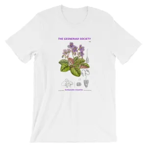 Short-Sleeve Unisex T-Shirt with Saintpaulia ionantha