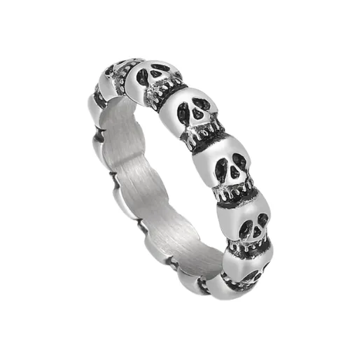 Skull line Ring