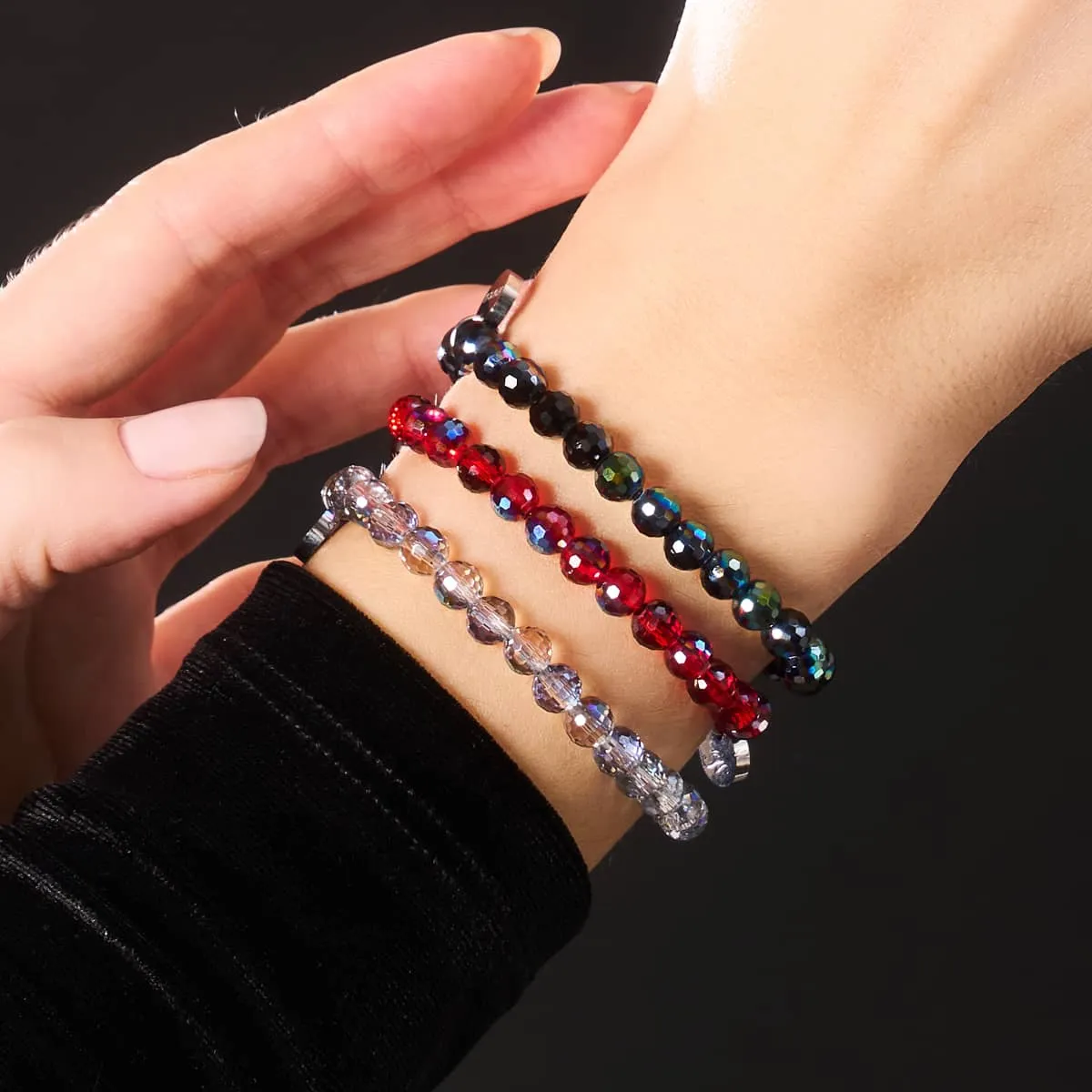 Slate | Faceted Prisma Bracelet