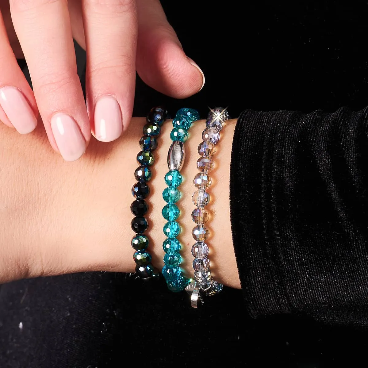 Slate | Faceted Prisma Bracelet