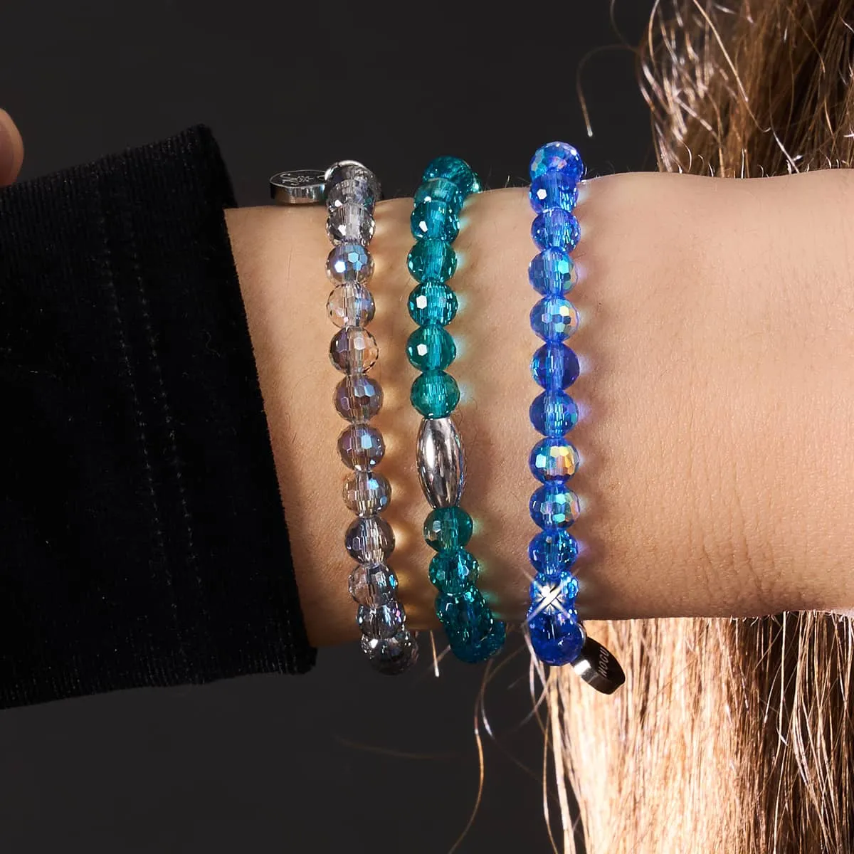 Slate | Faceted Prisma Bracelet