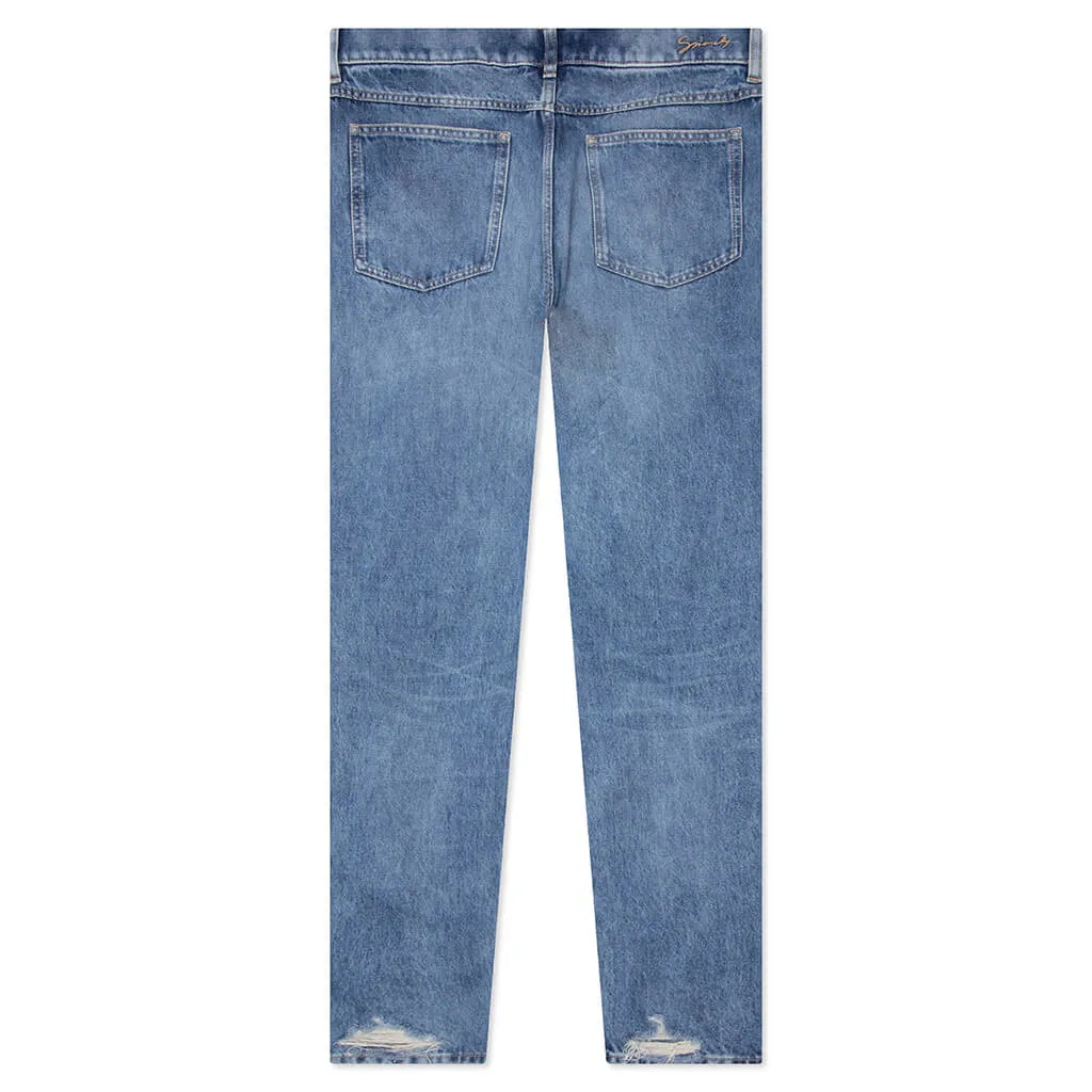 Slim Fit Trousers - Ocean Blue