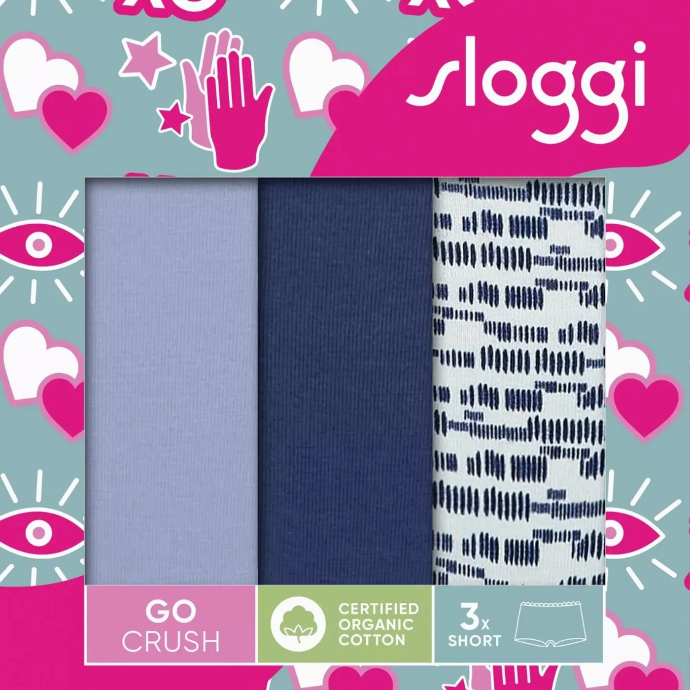 Sloggi GO Crush Short | Navy/Blue/Print