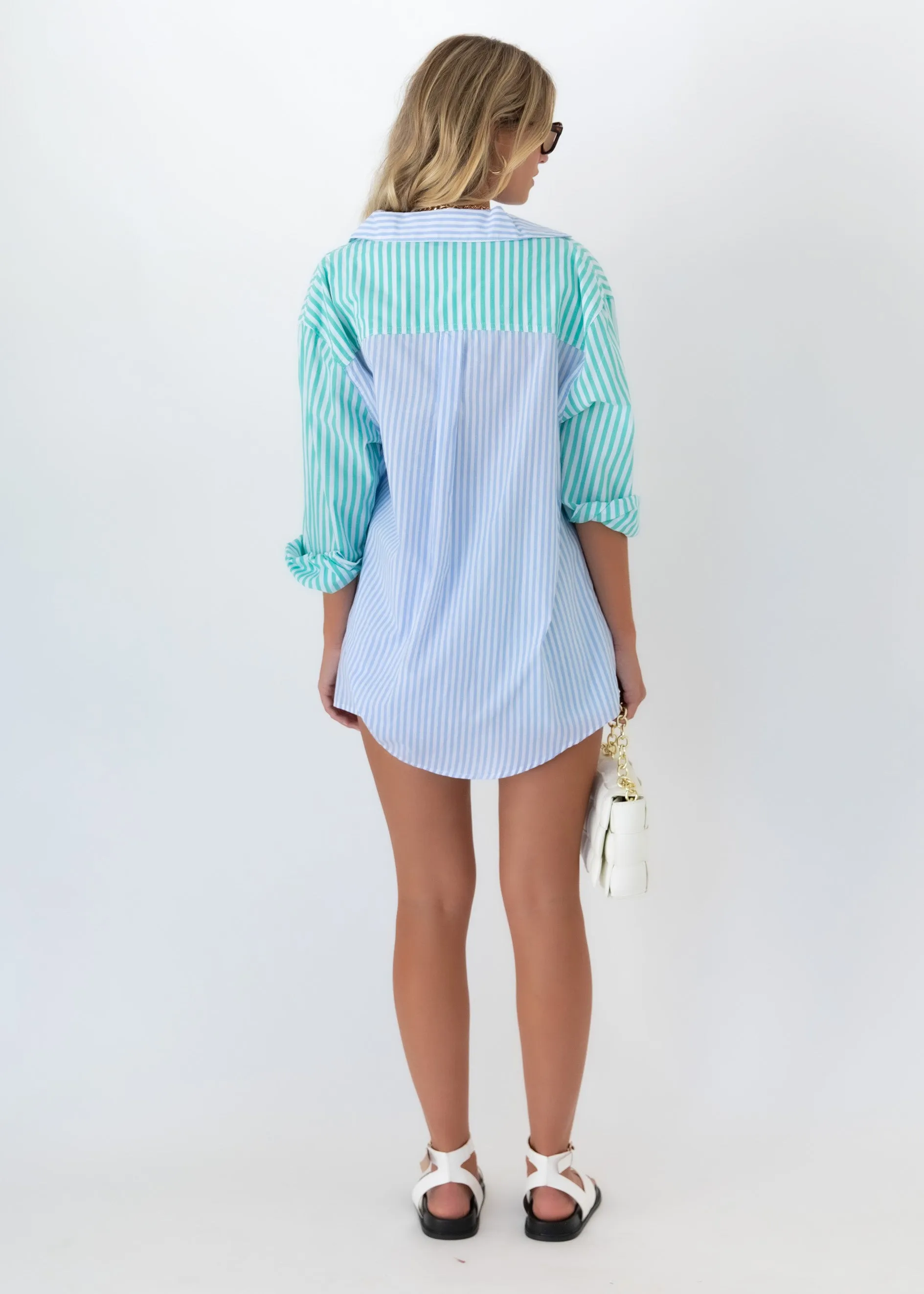 Small Talks Shirt - Sky Stripe