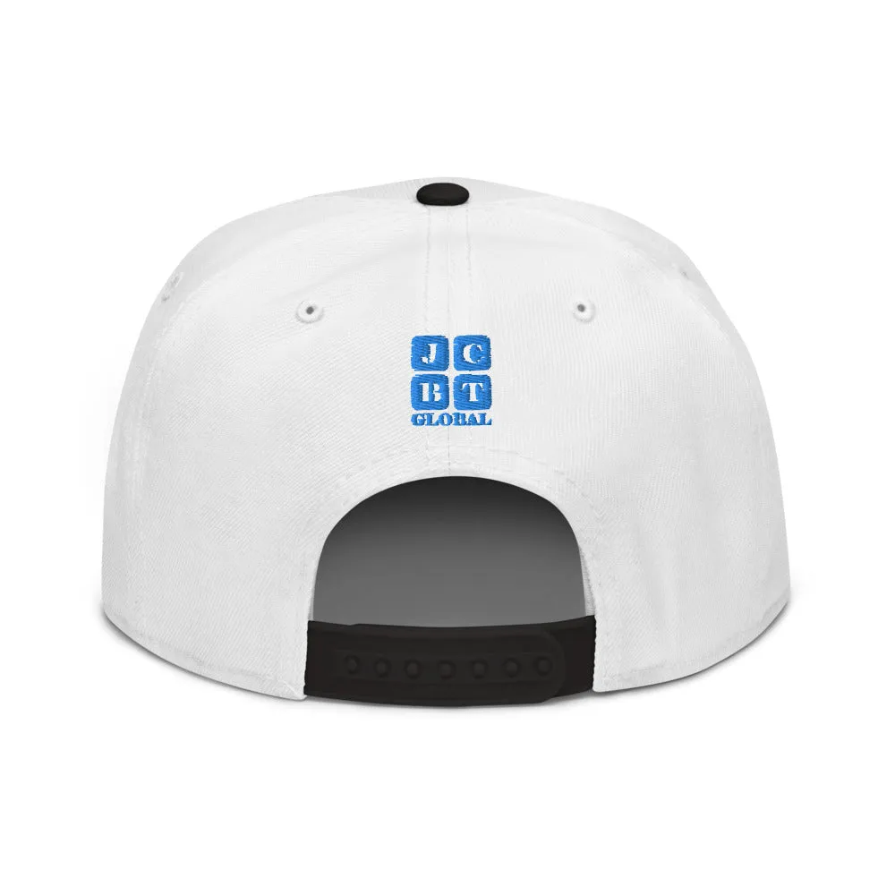 Snapback Hat "1051-0021 Born To Play Baseball (Blue Logo)"