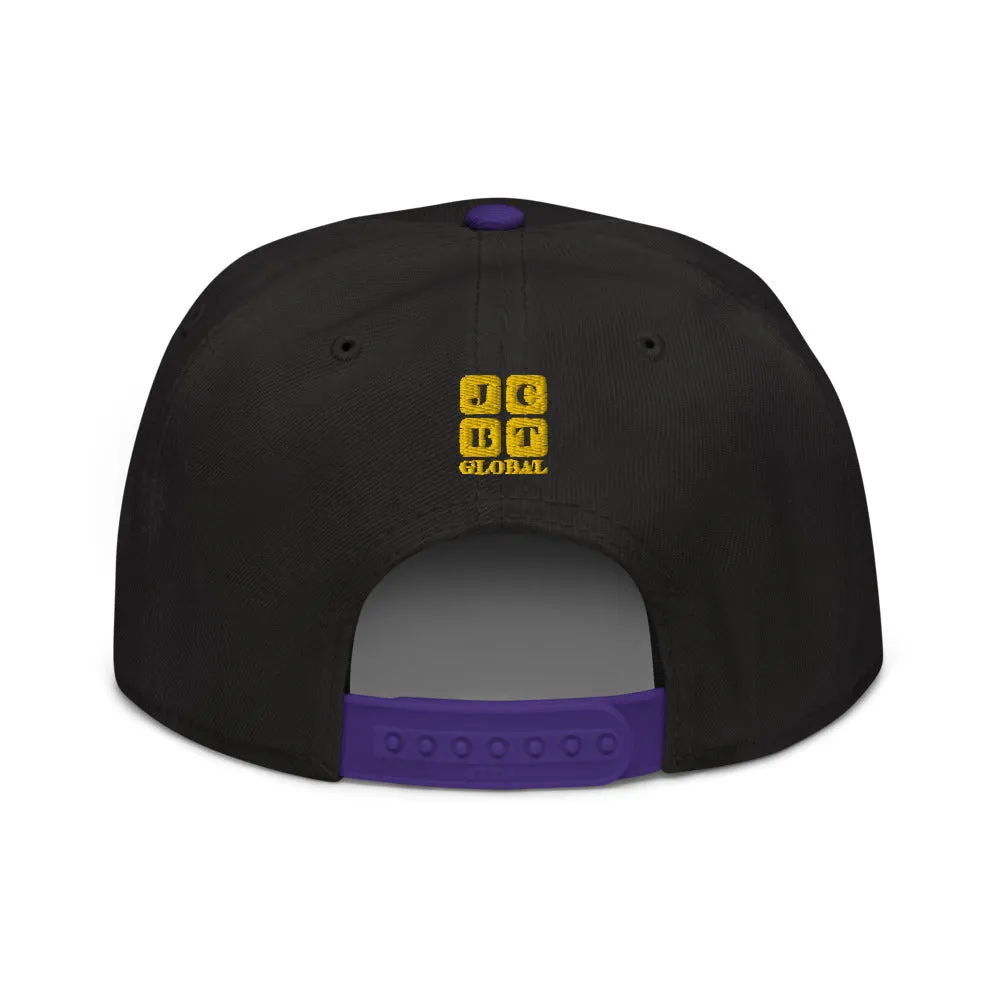Snapback Hat "1051-0071 Born To Skate (Yellow Logo)"