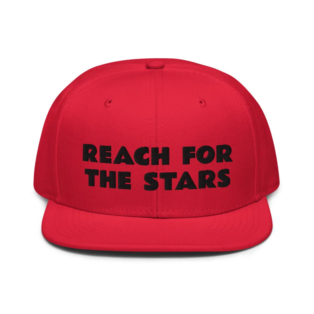 Snapback Hat "1052-0141 Reach For The Stars (Black Logo)"