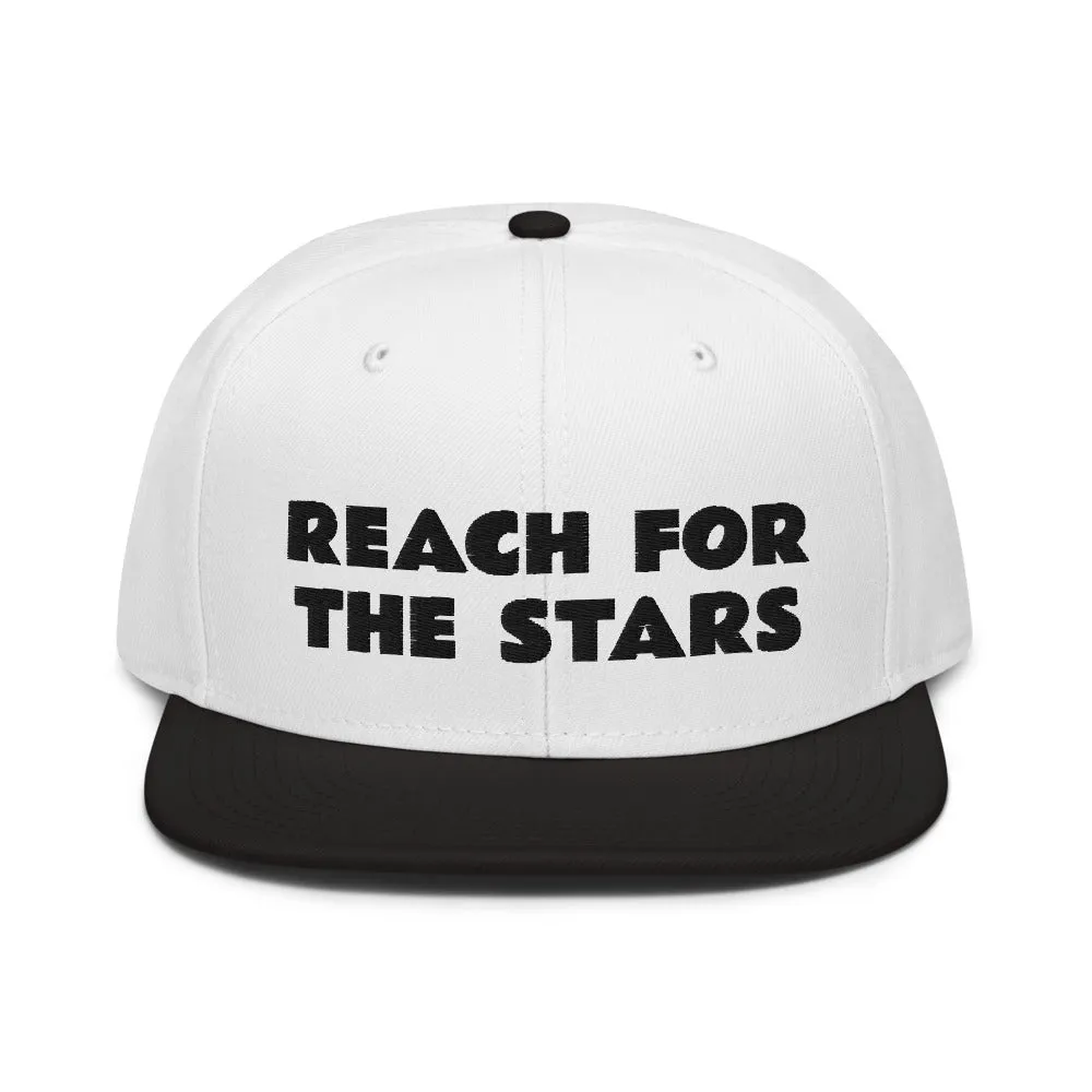 Snapback Hat "1052-0141 Reach For The Stars (Black Logo)"