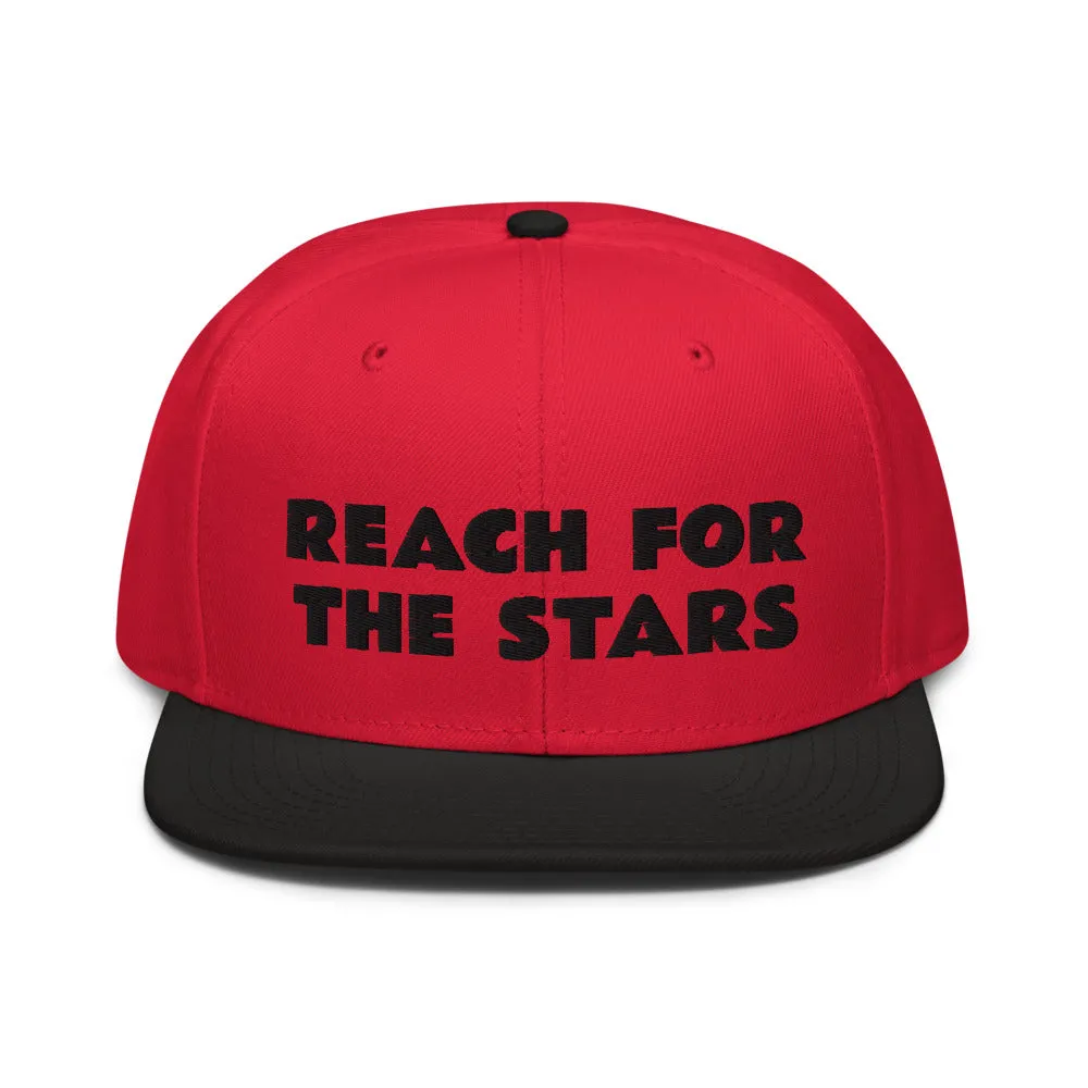 Snapback Hat "1052-0141 Reach For The Stars (Black Logo)"