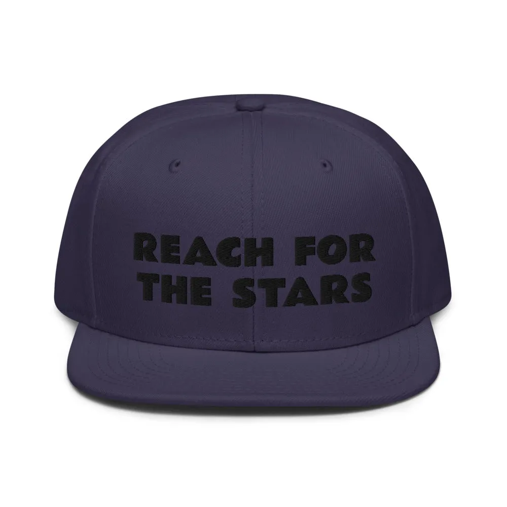 Snapback Hat "1052-0141 Reach For The Stars (Black Logo)"