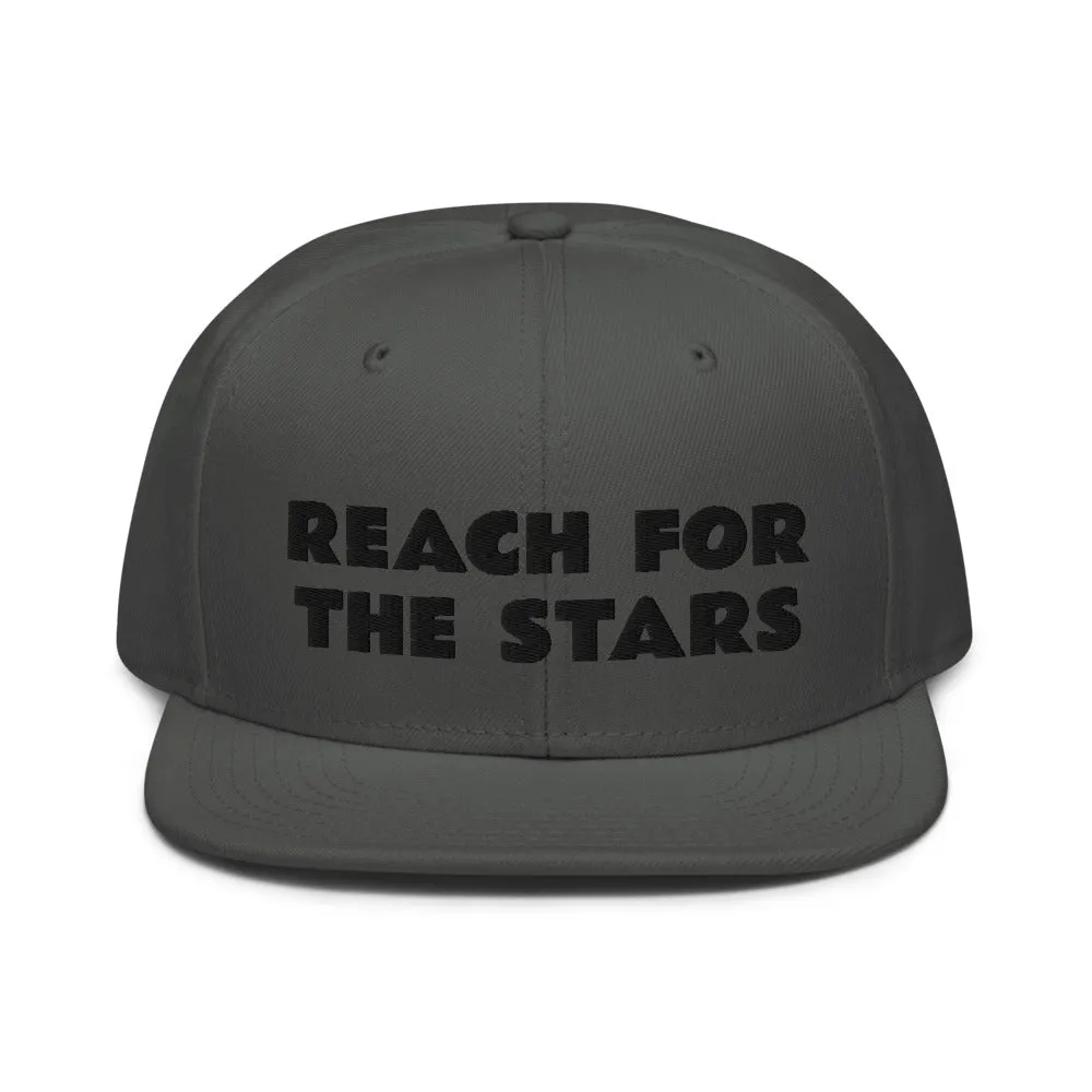 Snapback Hat "1052-0141 Reach For The Stars (Black Logo)"