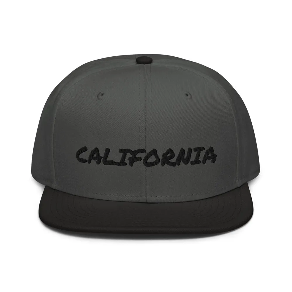 Snapback Hat "1053-0011 California (Black Logo)"