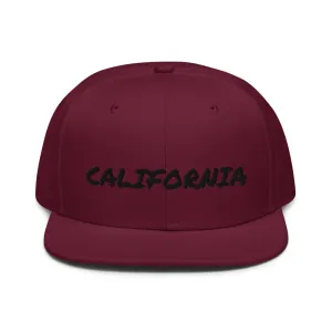Snapback Hat "1053-0011 California (Black Logo)"