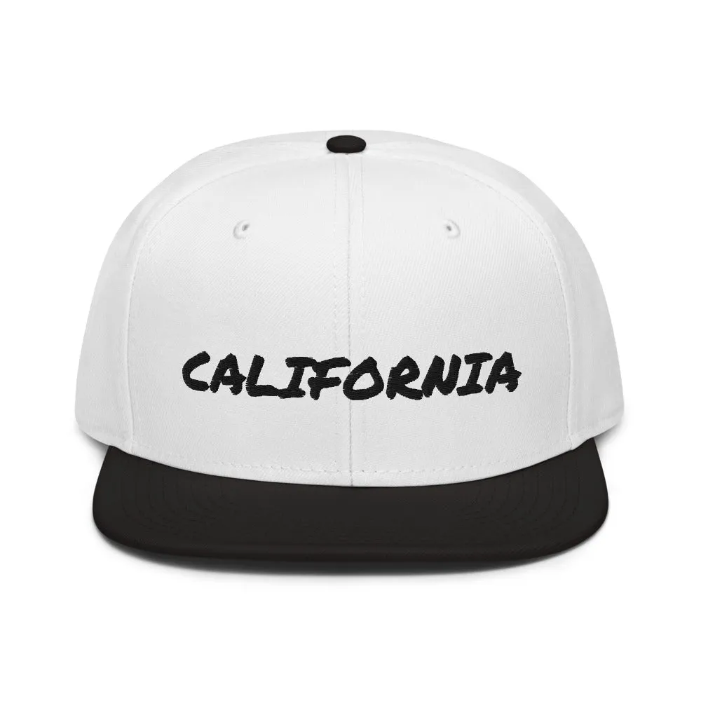 Snapback Hat "1053-0011 California (Black Logo)"