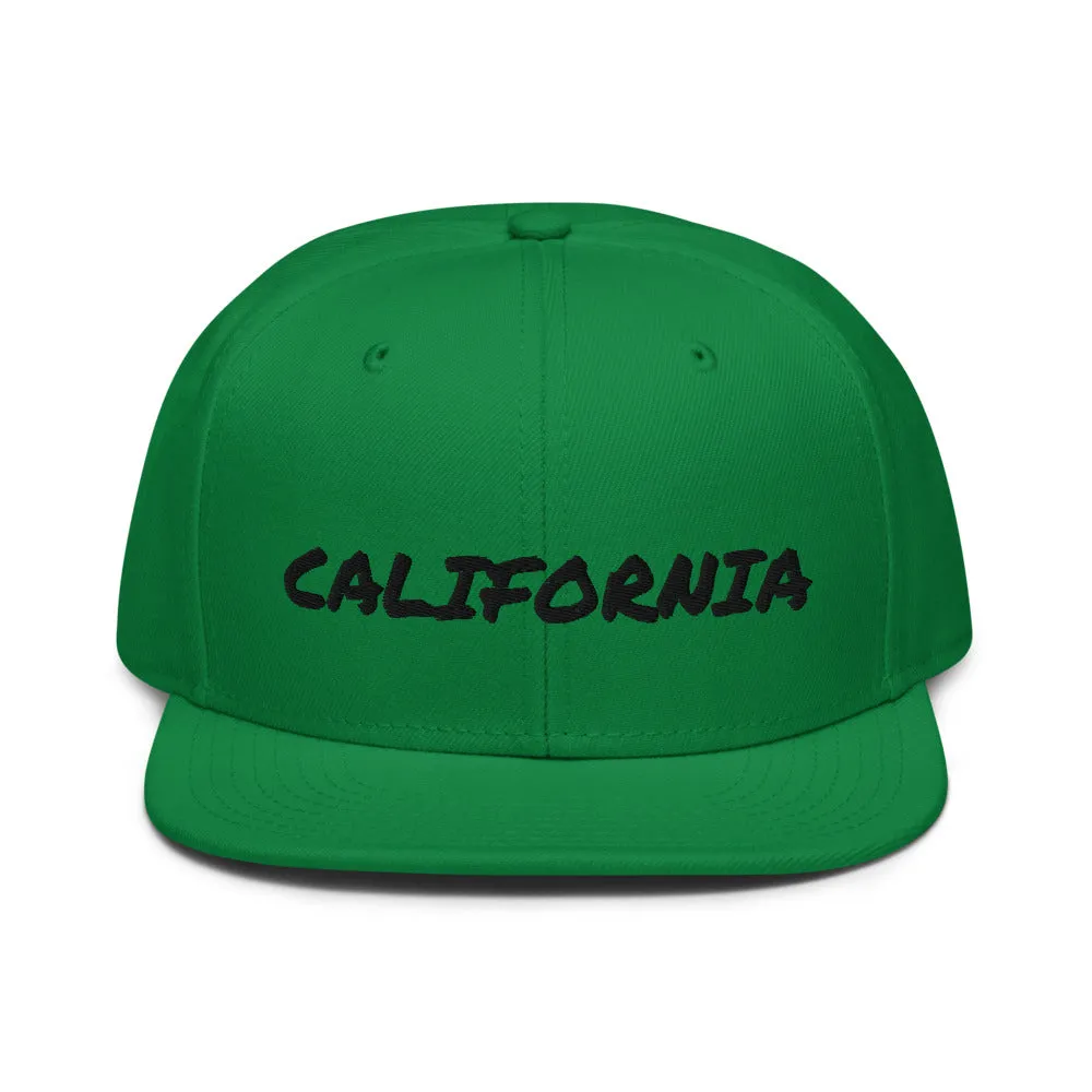 Snapback Hat "1053-0011 California (Black Logo)"