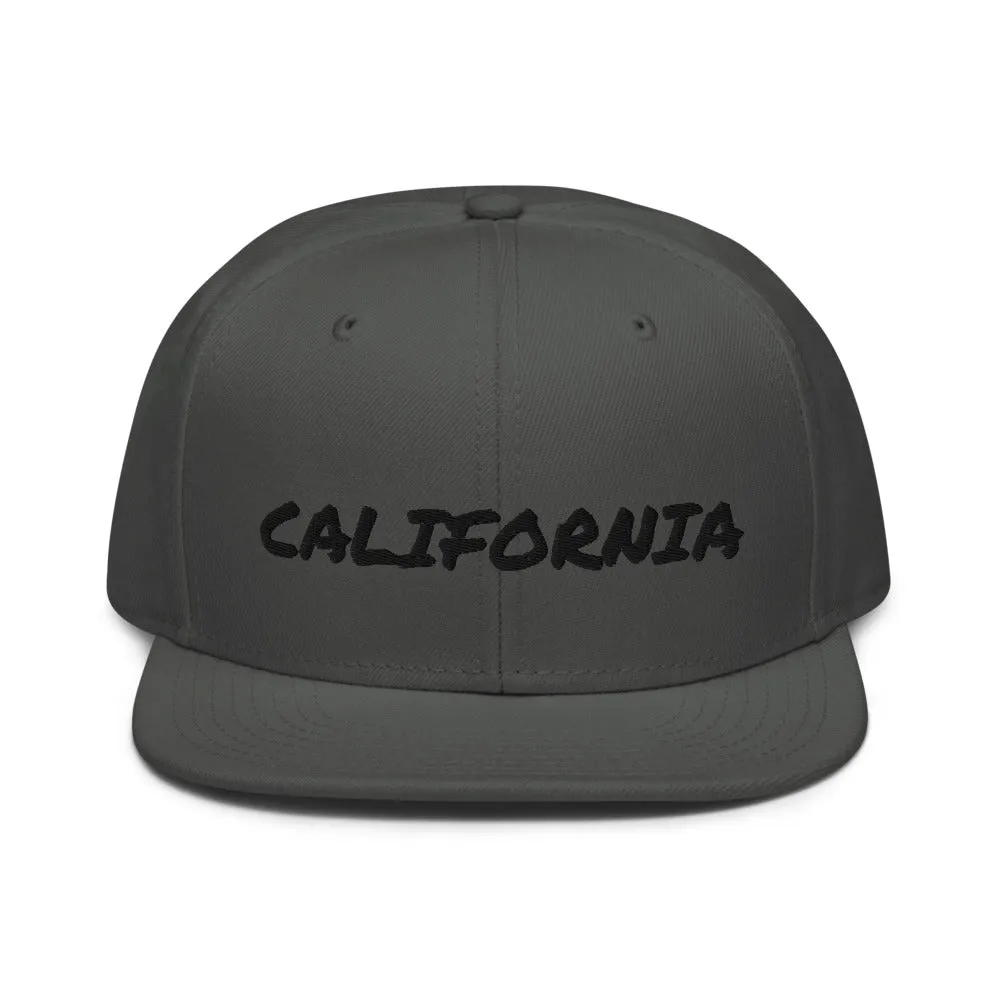 Snapback Hat "1053-0011 California (Black Logo)"