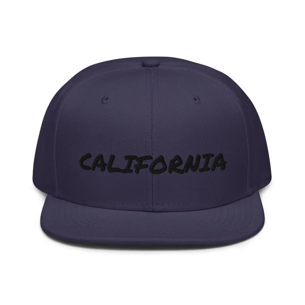 Snapback Hat "1053-0011 California (Black Logo)"