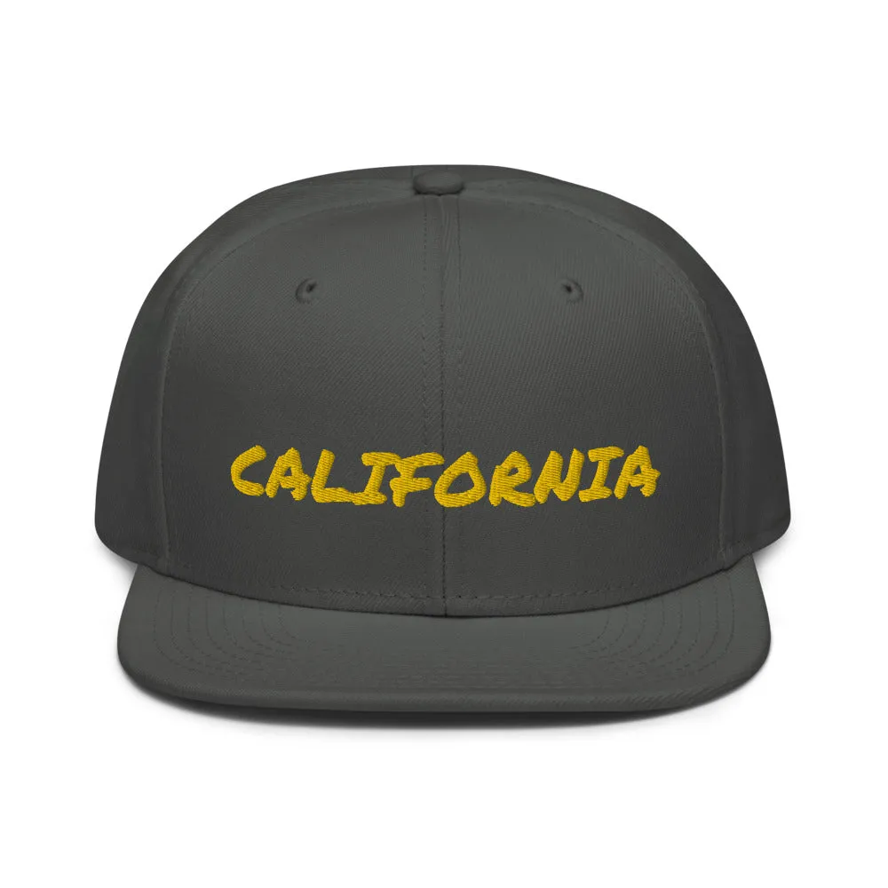 Snapback Hat "1053-0011 California (Yellow Logo)"