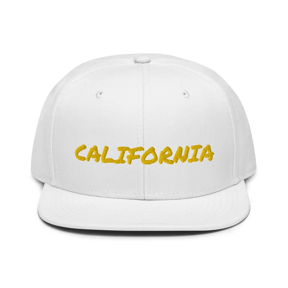 Snapback Hat "1053-0011 California (Yellow Logo)"