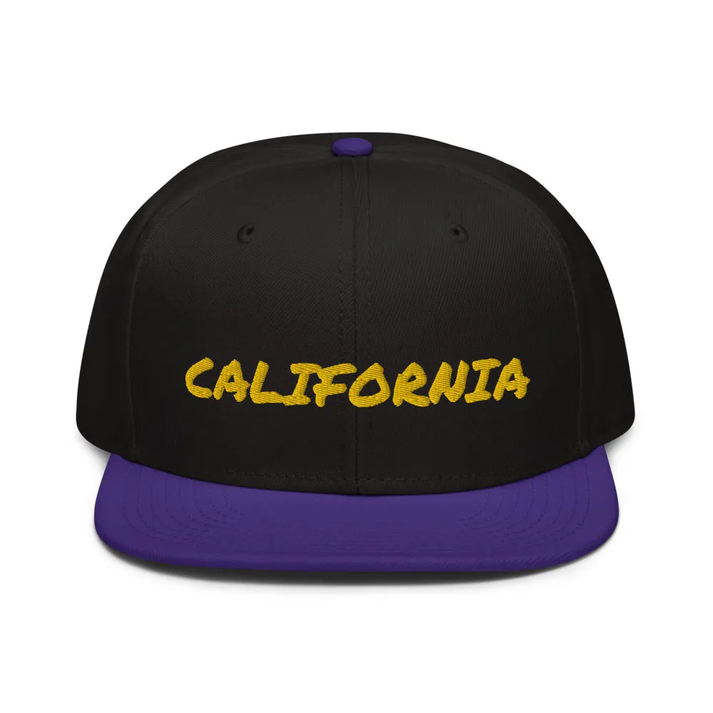 Snapback Hat "1053-0011 California (Yellow Logo)"