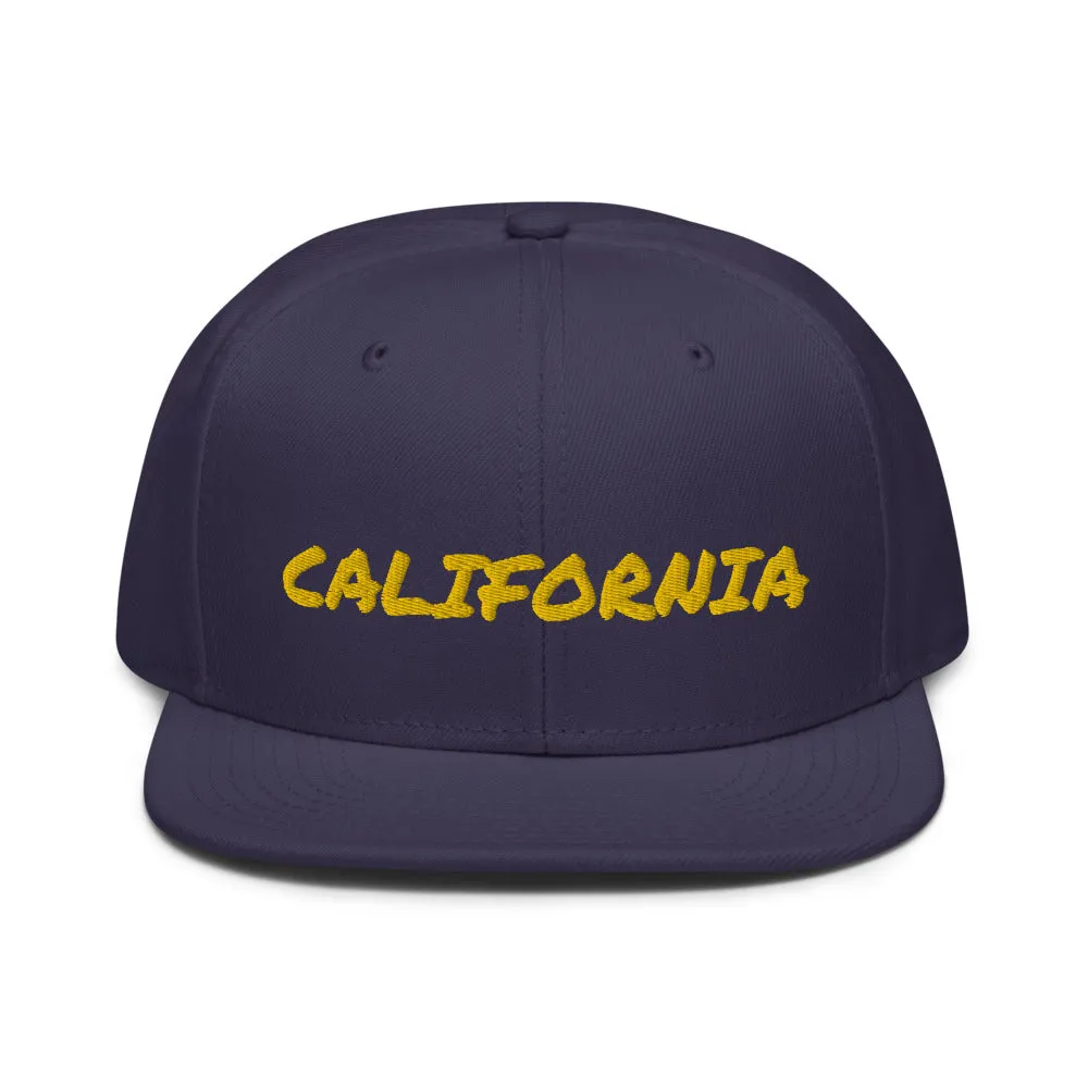 Snapback Hat "1053-0011 California (Yellow Logo)"