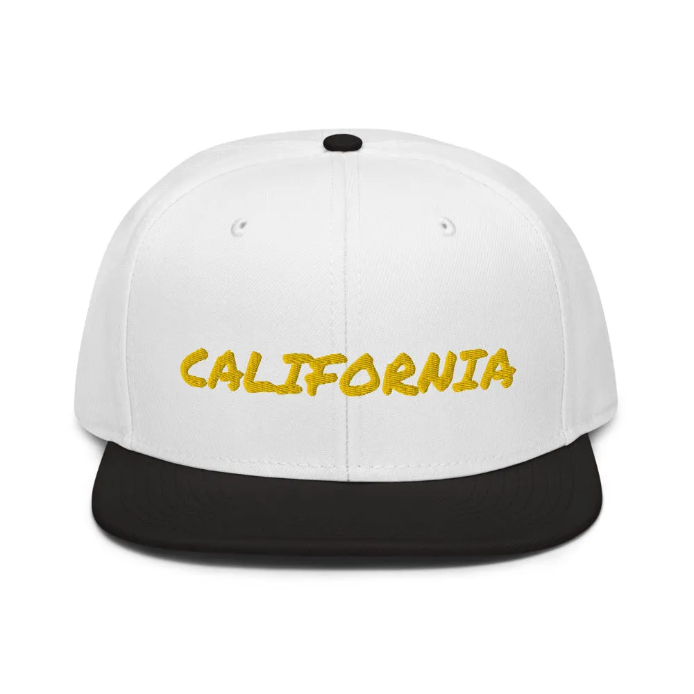 Snapback Hat "1053-0011 California (Yellow Logo)"