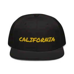 Snapback Hat "1053-0011 California (Yellow Logo)"