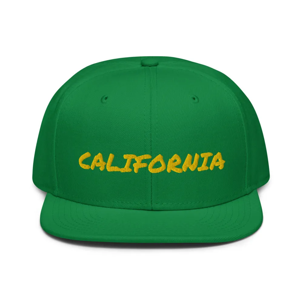 Snapback Hat "1053-0011 California (Yellow Logo)"