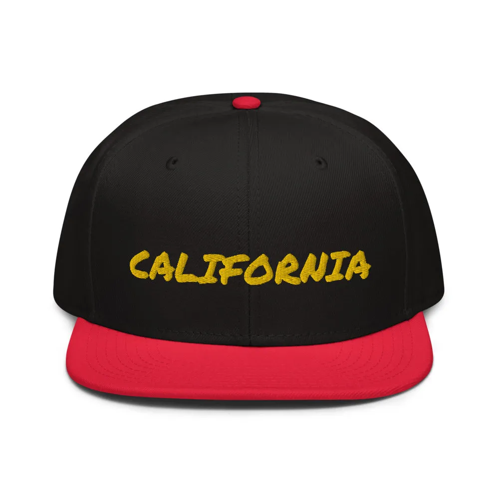 Snapback Hat "1053-0011 California (Yellow Logo)"