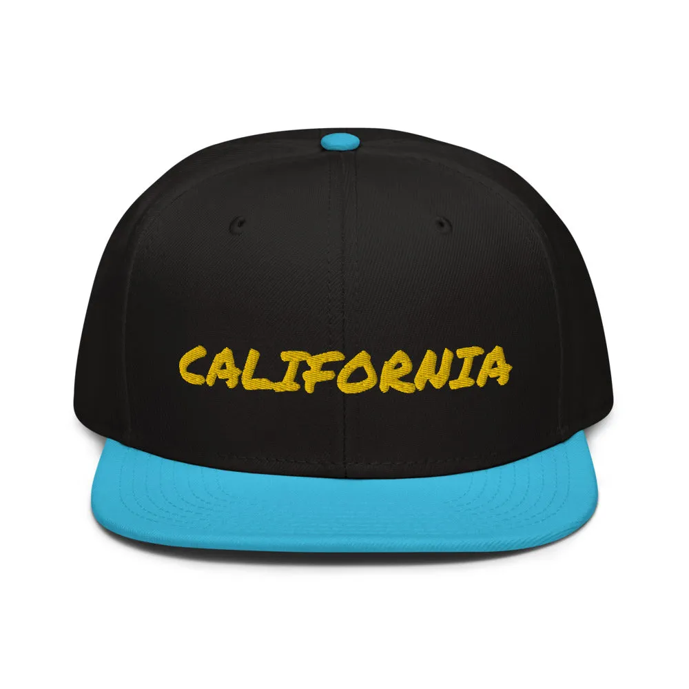 Snapback Hat "1053-0011 California (Yellow Logo)"