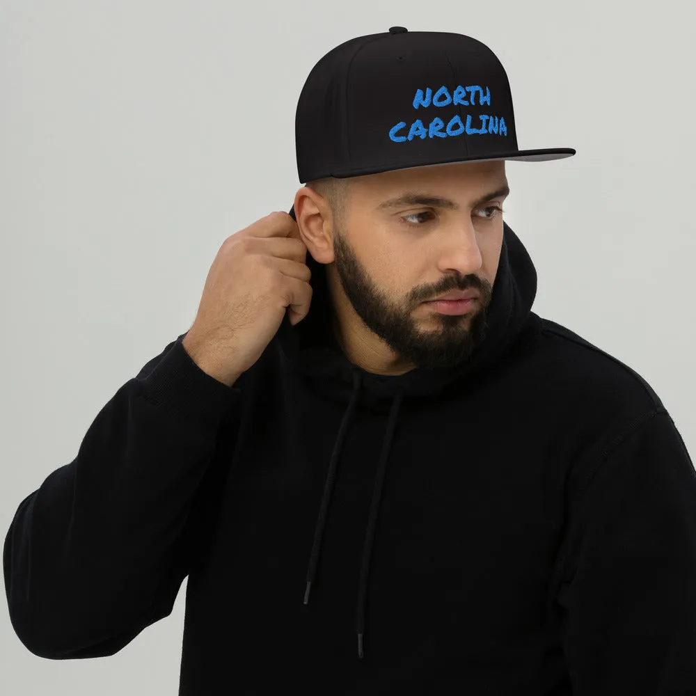 Snapback Hat "1053-0101 North Carolina (Blue Logo)"