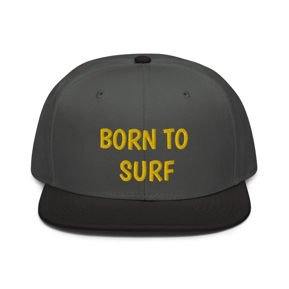 Snapback Hat "2051-0031 Born To Play Surf (Yellow Logo)"